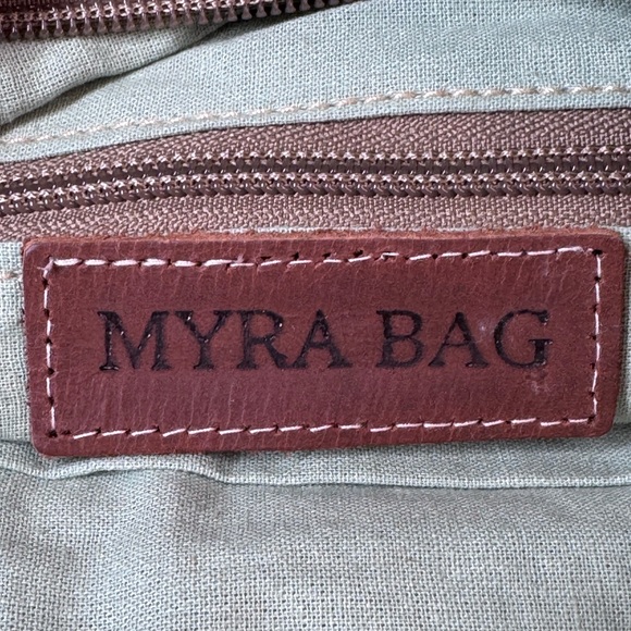 Myra Bag Tres de Quatro Cotton, Canvas and Leather Messenger Bag New - Picture 8 of 11